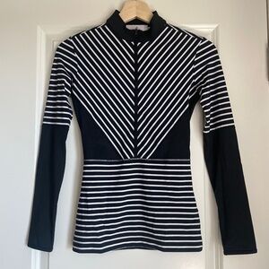 Adidas by Stella McCartney Studio Black White Stripe Longsleeve Shirt XS (NWOT)